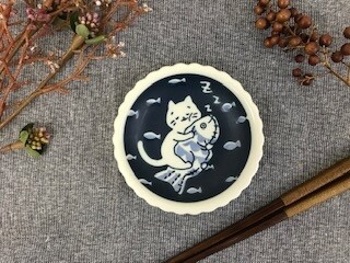 日本製晚安貓小碟 (20190912)