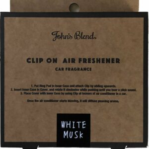 John's Blend車用香薰夾 - 白麝香味 White Musk