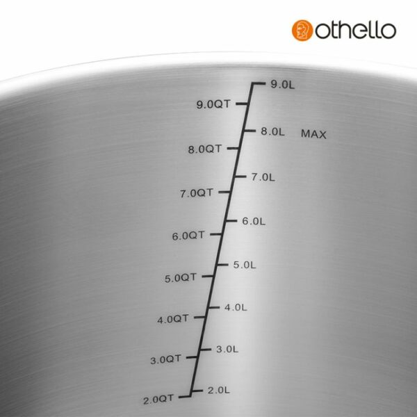 Othello Master 系列 26cm 不銹鋼湯鍋配不銹鋼蓋 (9L)