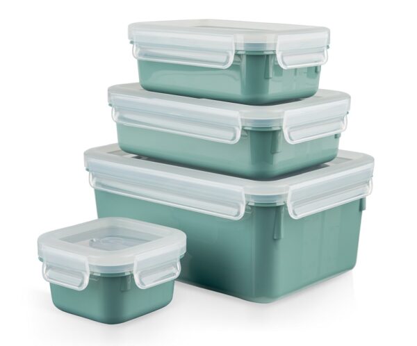 Tefal 法國特福 Masterseal 塑膠保鮮盒綠色4件套裝