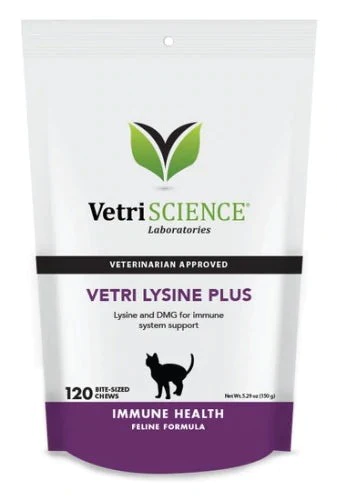 VETRISCIENCE - VETRI LYSINE PLUS 貓用雞肝味肉粒小食 L - 賴氨酸免疫系統咀嚼片