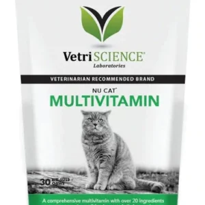 VETRISCIENCE - NU-CAT MULTIVITAMIN 30 BITE-SIZED CHEWS 可咀嚼維生素補充劑