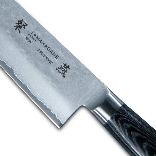 日本TAMAHAGANE-粲燕SAN-TSUBAME 系列 三層錘印Mo-V鋼木柄廚師刀 210mm