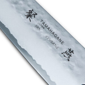 日本TAMAHAGANE-粲燕SAN-TSUBAME 系列 三層錘印Mo-V鋼木柄廚師刀 180mm