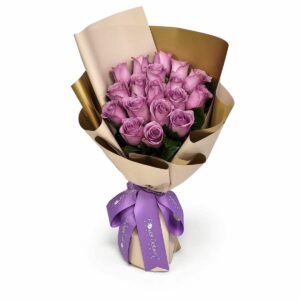 母親節送花 紫色玫瑰 flower delivery Hong Kong