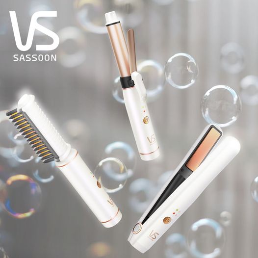 VIDAL SASSOON 沙宣 VSU0210WH 可充電便攜式電熱直髮梳 (白色)